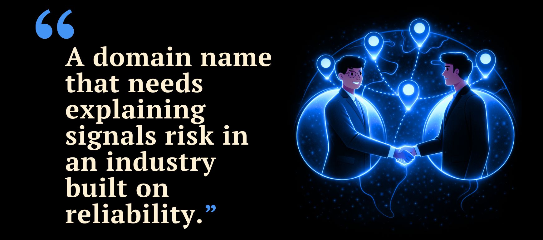 Naming Lessons from Logistics: How Trust Is Signaled Before the First Shipment